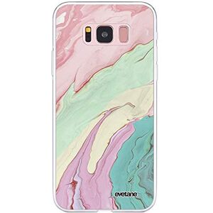 Evetane Siliconen hoesje compatibel met Samsung Galaxy S8 Volledige bescherming 360, dun en transparant voor- en achterkant Hoge sterkte Mercury Pastels