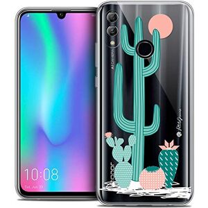 Caseink Beschermhoes voor Huawei Honor 10 Lite (5,8 inch), kristalgel, HD-collectie, kleine korrels, design met schaduw van de cactus, zacht, ultradun, bedrukt in Frankrijk