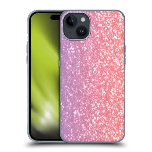 Head Case Designs Officieel Gelicentieerd PLdesign Bieslook bloesem Sprankelend Koraal Soft Gel Case Hoesje compatibel met Apple iPhone 15 Plus