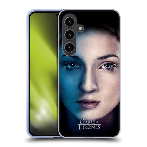 Head Case Designs Officieel Gelicentieerd HBO Game of Thrones Sansa Stark Valar Morghulis Soft Gel Case Hoesje compatibel met Samsung Galaxy S24+ 5G