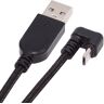 CY Kabel USB2.0 Type-A naar Micro USB 5Pin Mannelijk naar Mannelijk Power Data Kabel 480Mbps Micro Tegenovergestelde U-vorm Terug Hoekig