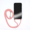 Cokitec Beschermhoes voor Vivo Y21 / Y21S / Y33S, transparant, met omhangband, omhangband, roze