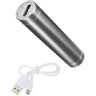 Shot Case Externe accu voor Meizu Pro 7 Plus Universal Power Bank 2600 mAh met USB-kabel/Mirco USB noodaccu (zilver)