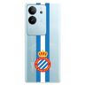 LA CASA DE LAS CARCASAS Beschermhoes voor Vivo V29 5G RCD Espanyol Wapen Albiceleste Transparant ter bescherming van je mobiele telefoon, flexibele siliconen hoes, officiële RCD Espanyol-licentie