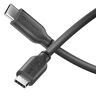 Sonero ® USB-C naar USB-C oplaadkabel, mobiele telefoonoplaadkabel, snellaadkabel, USB C, USB 2.0, 60 W PD, zwart, 1,50 m