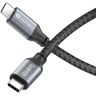 Sonero ® USB-C naar USB-C oplaadkabel, mobiele telefoonoplaadkabel, snellaadkabel, USB C, USB 2.0, 60W PD, grijs/zwart, 2,00 m