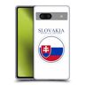 Head Case Designs Flag of Slovakia Slovakian Slovenskej Vlaggen Patches Set 2 Soft Gel Case Hoesje compatibel met Google Pixel 7a