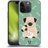 Head Case Designs Moppen Dier met nakomelingen Soft Gel Case Hoesje compatibel met Apple iPhone 15 Pro