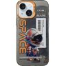 Generic voor iPhone 15 Plus astronaut patroon PC telefoonhoesje (zwarte astronaut)