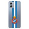 LA CASA DE LAS CARCASAS Beschermhoes voor Motorola Moto G53 5G RCD Espanyol Wapen Albiceleste Transparante beschermhoes ter bescherming van je mobiele telefoon. Flexibele siliconen hoes met officiële RCD Espanyol-licentie