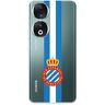 LA CASA DE LAS CARCASAS Beschermhoes voor Honor 90 RCD Espanyol Wapen Albiceleste Transparante bescherming van je mobiele telefoon, flexibele siliconen hoes, officiële licentie RCD Espanyol