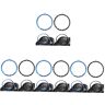 DOITOOL 8 Stuks omlijsting accessoires voor smartwatch smartwatch-rand horloge pols smartwatch ring smartwatch-accessoires Roestvrij staal verbijsteren kader