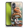 Head Case Designs Officieel Gelicentieerd Anne Stokes De kluizenaar Guardian Dragons Soft Gel Case Hoesje compatibel met Oppo A17