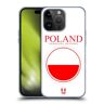 Head Case Designs Poland Polish Polski Vlaggen Patches Set 2 Soft Gel Case Hoesje compatibel met Apple iPhone 15 Pro Max