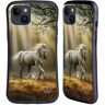 Head Case Designs Officieel Gelicentieerd Anne Stokes Een glimp van een eenhoorn Mythische wezens Hybrid Behuizing compatibel met Apple iPhone 15 Plus