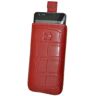 Suncase Originele lederen tas met terugtrekfunctie met terugtrekfunctie voor LG Optimus L7 II P710 croco rood