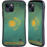 Head Case Designs Kazachstan Kazachstan Vintage Vlaggen Set 2 Hybrid Behuizing compatibel met Apple iPhone 15