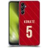 Head Case Designs Officieel Gelicentieerd Liverpool Football Club Ibrahima Konaté 2021/22 Spelers Home Kit Groep 1 Soft Gel Case Hoesje compatibel met Samsung Galaxy A05s