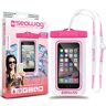 SEAWAG 100% waterdichte hoes voor smartphone, universeel (wit/roze, universeel)