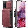 GGOIl Zakelijke Rits Case Voor Samsung Galaxy A72 A52 A71 A51 A21S S21 S20 FE Lite S10 E S9 S8 Note 20 10 9 Plus Ultra Card Bag Cover, rood, S20FE (5G) S20Lite