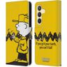 Head Case Designs Officieel Gelicentieerd Peanuts U kunt niet mislukken Charlie Brown Lederen Book Portemonnee Cover compatibel met Samsung Galaxy S24 5G