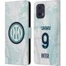 Head Case Designs Officieel Gelicentieerd Inter Milan Romelu Lukaku 2022/23 Weg Kit Voor Spelers Lederen Book Portemonnee Cover compatibel met Motorola Moto G73 5G