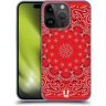 Head Case Designs Klassiek Rood Klassieke paisley bandana Hard Back Case Hoesje compatibel met Apple iPhone 15 Pro