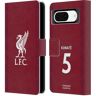 Head Case Designs Officieel Gelicentieerd Liverpool Football Club Ibrahima Konaté 2022/23 Home Kit Voor Spelers Lederen Book Portemonnee Cover compatibel met Google Pixel 8