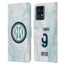 Head Case Designs Officieel Gelicentieerd Inter Milan Romelu Lukaku 2022/23 Weg Kit Voor Spelers Lederen Book Portemonnee Cover compatibel met Motorola Moto Edge 40 Pro