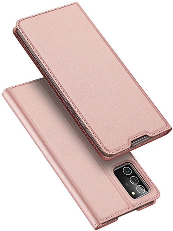 Dux Ducis Pro serie slim wallet Rose goud hoes voor de Samsung Galaxy Note 20