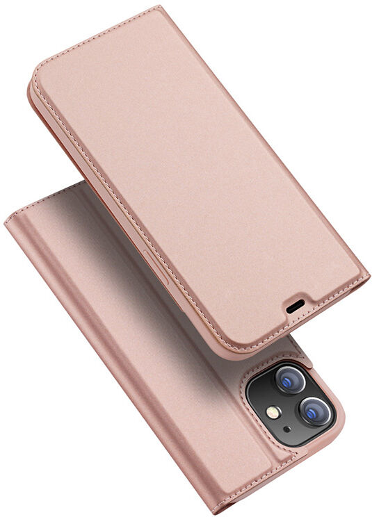 Dux Ducis Pro serie slim wallet Rose Goud hoes voor de iPhone 12 en iPhone 12 Pro