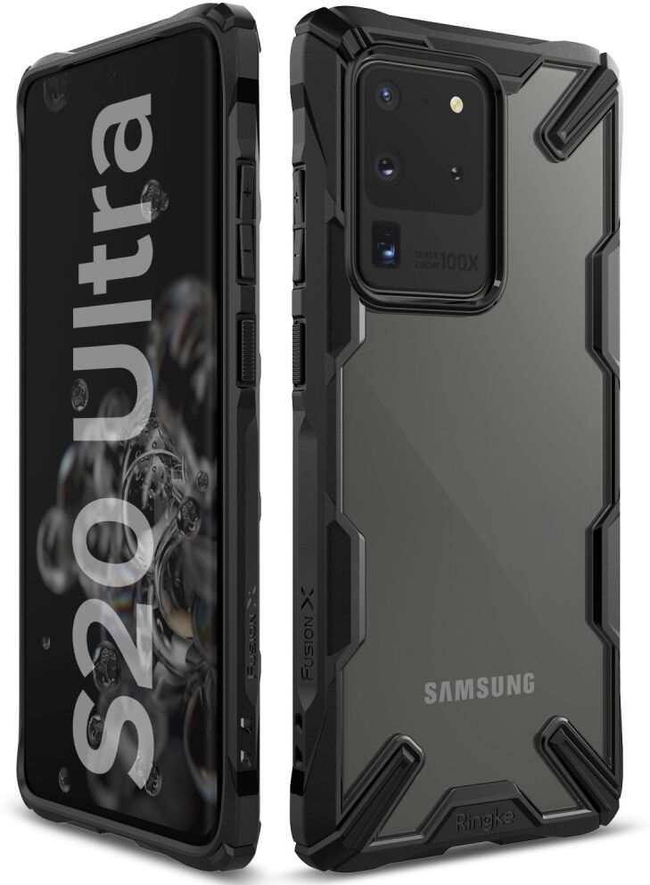 Ringke Fusion X Guard backcover hoes Zwart voor de Samsung Galaxy S20 Ultra