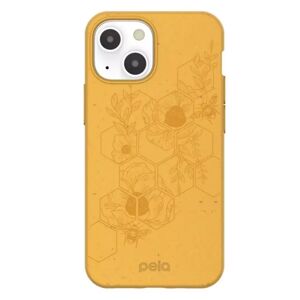 Pela Classic Honey Bee Miljøvennlig Plantebasert Deksel til iPhone 13 Mini - Oransje