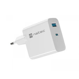 Natec Ribera Gan Usb-A & Usb-C Lader - 65w - Hvit