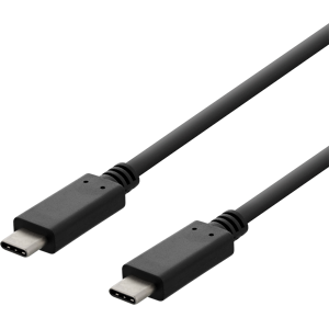 Deltaco Usb 2.0 Usb-C - Usb-C Ladekabel, 3a, 2m, Svart