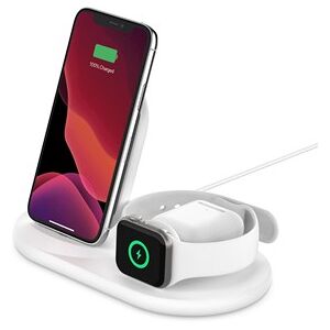 Belkin 3-in-1 Wireless Pad/Stand/Apple-Watch - White