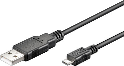 Altitec Micro USB kabel, 0,6 meter USB 2.0 kompatibel 5-pin