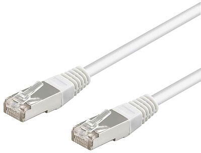 Altitec 1 meter Hvit CAT 5e F/UTP nettverkskabel med skjerming 2x RJ45