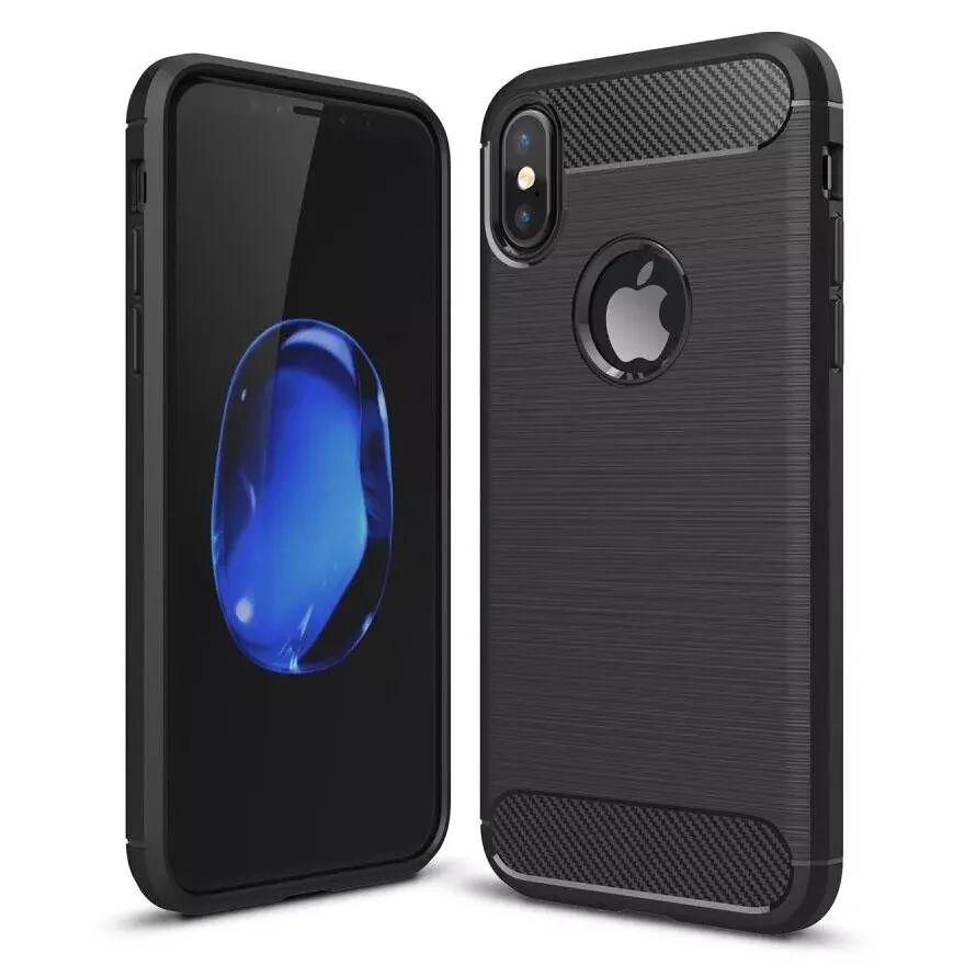 INCOVER iPhone X / XS Fleksibel Plastdeksel - Svart