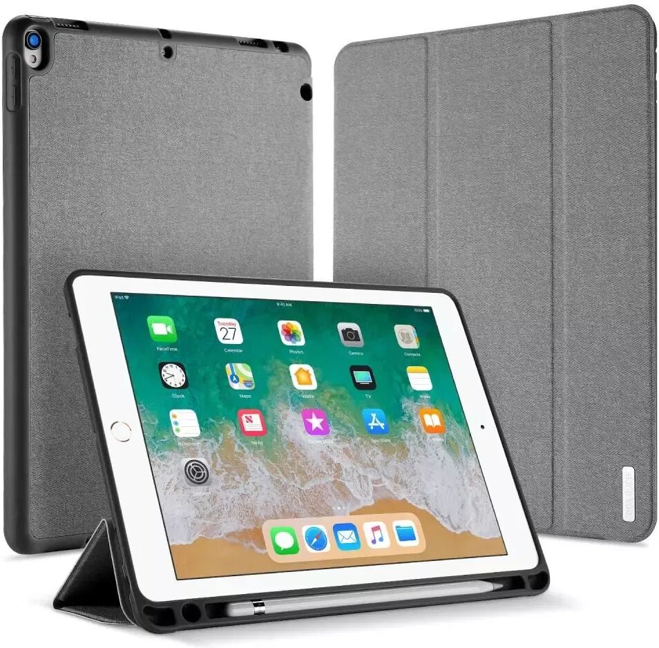 Dux Ducis iPad Air (2019) / iPad Pro 10.5" Deksel - DUX DUCIS Domo Series Tri-fold Skinndeksel - Lysegrå