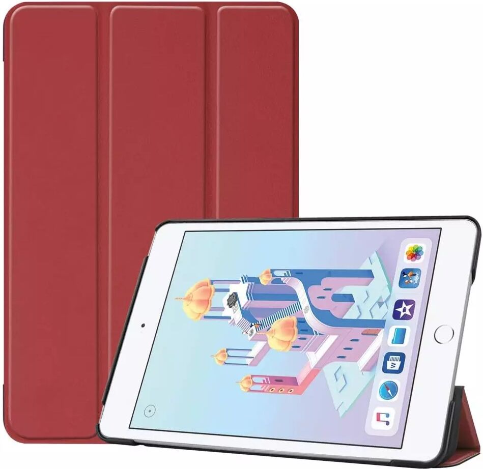 INCOVER iPad Mini (2019) - Sammenleggbar Deksel med Stativfunksjon - Bordeaux Rød