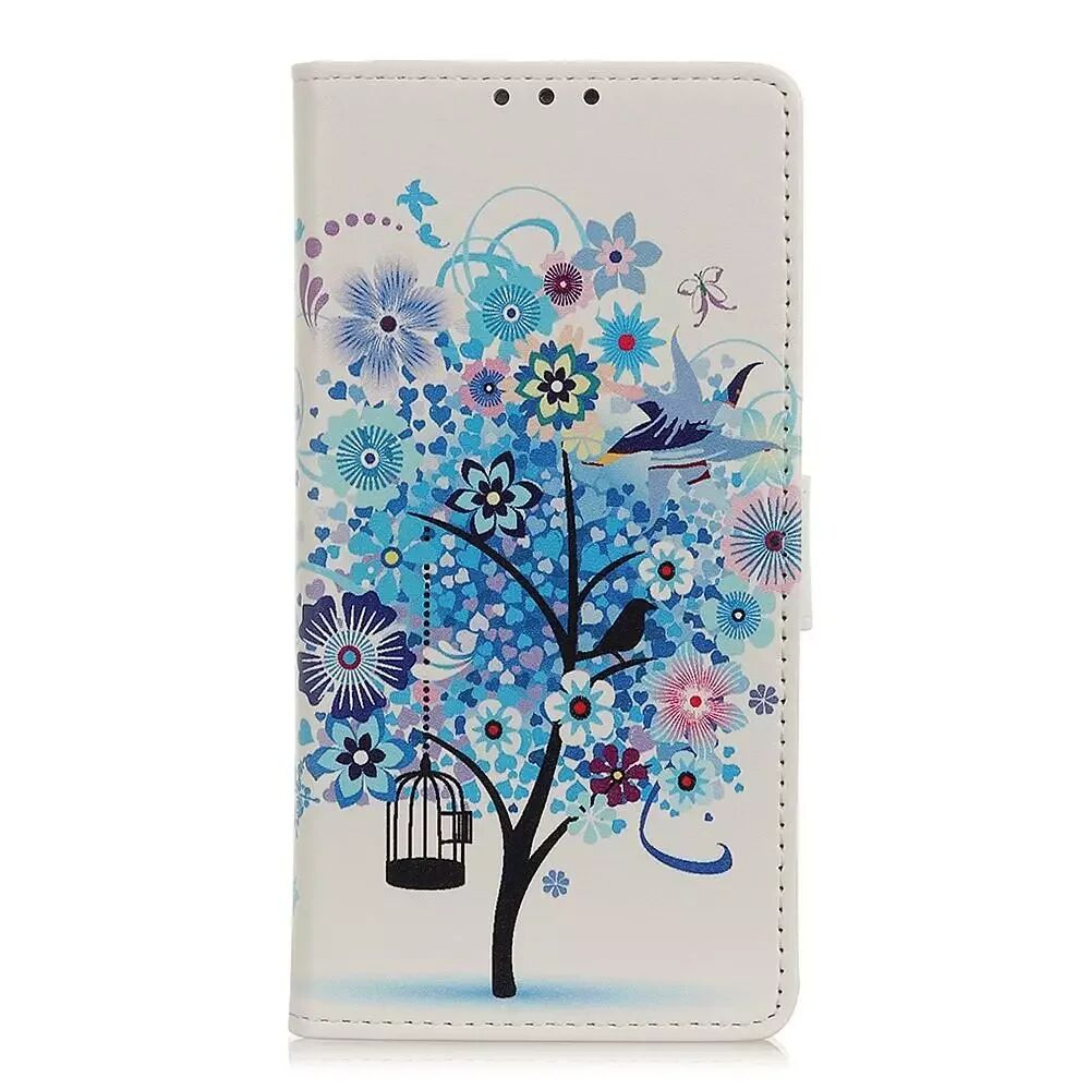 INCOVER iPhone 11 Pro Skinndeksel med Lommebok Blått Blomster Tre