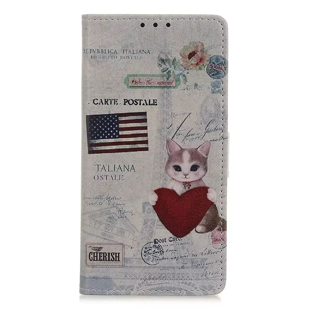 INCOVER iPhone 11 Pro Skinndeksel med Lommebok Amerika Katt