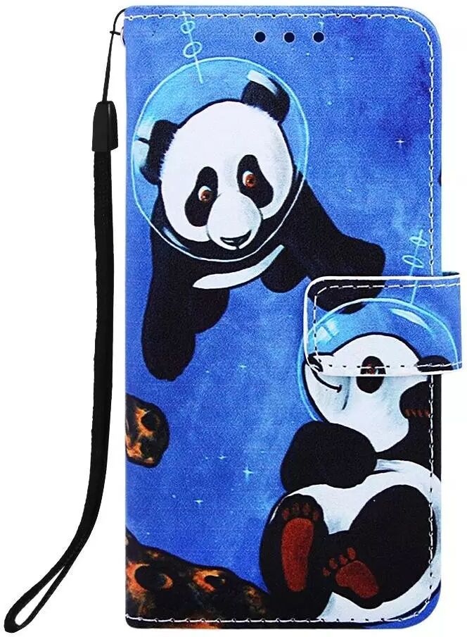 INCOVER iPhone 11 Skinndeksel med Lommebok - Pandaer I Rummet