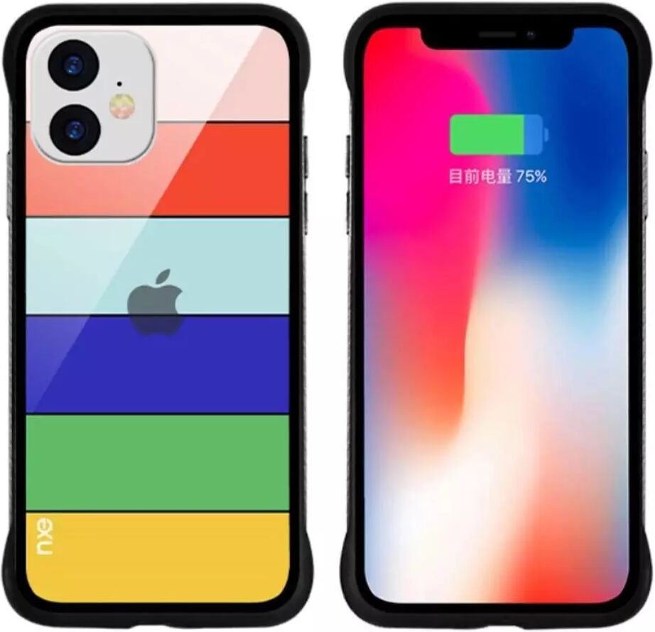 NXE iPhone 11 NXE Rainbow Deksel - Gul