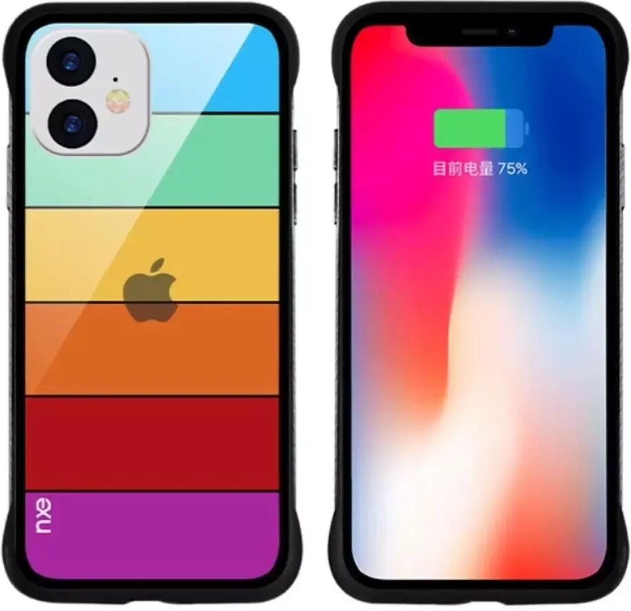 NXE iPhone 11 NXE Rainbow Deksel - Lilla