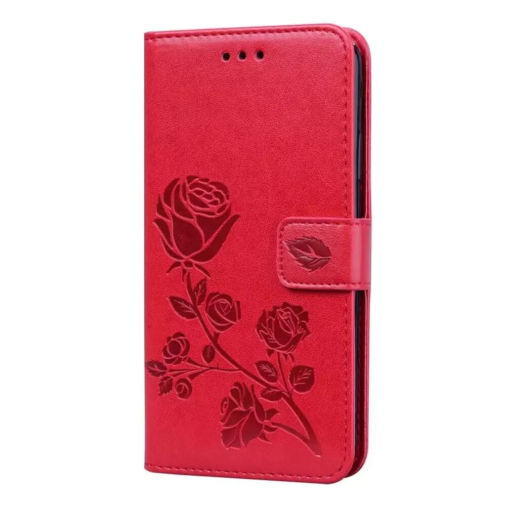 INCOVER iPhone 11 Pro Max Skinndeksel med Lommebok - Rød Rose