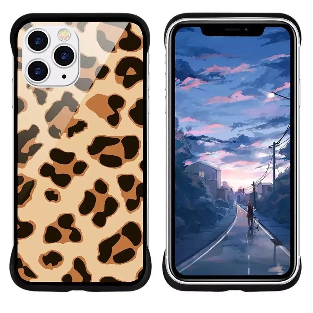 NXE iPhone 11 Pro Max NXE Deksel Leopard Tekstur Gjennomsiktigt / Gul