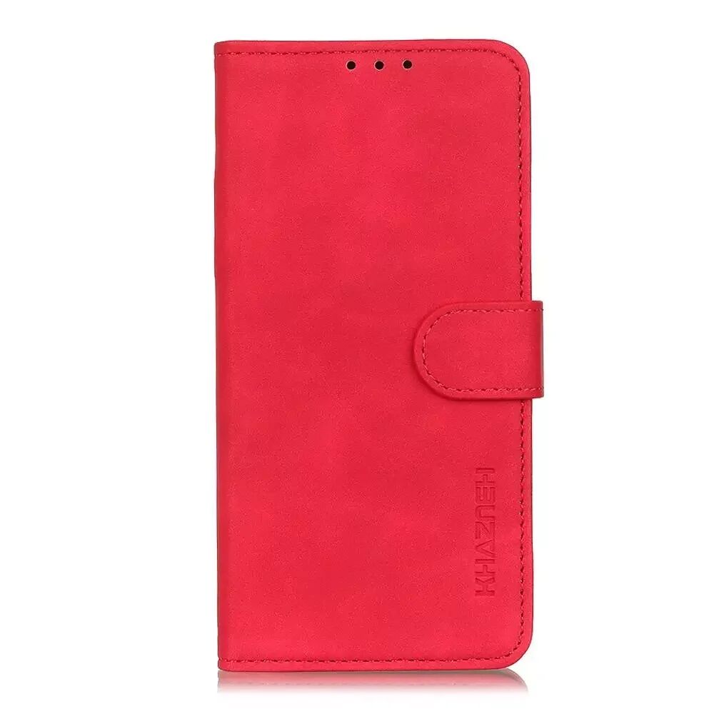 Khazneh iPhone 12 Mini KHAZNEH Retro Skinndeksel med Lommebok - Rød