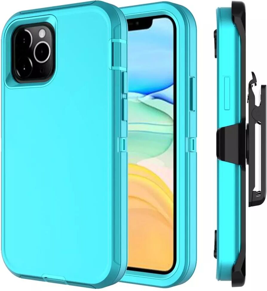 INCOVER iPhone 12 Mini Drop Proof Deksel m. Belteklips - Cyan